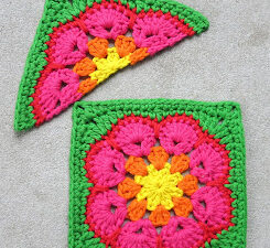 african flower square and a half
