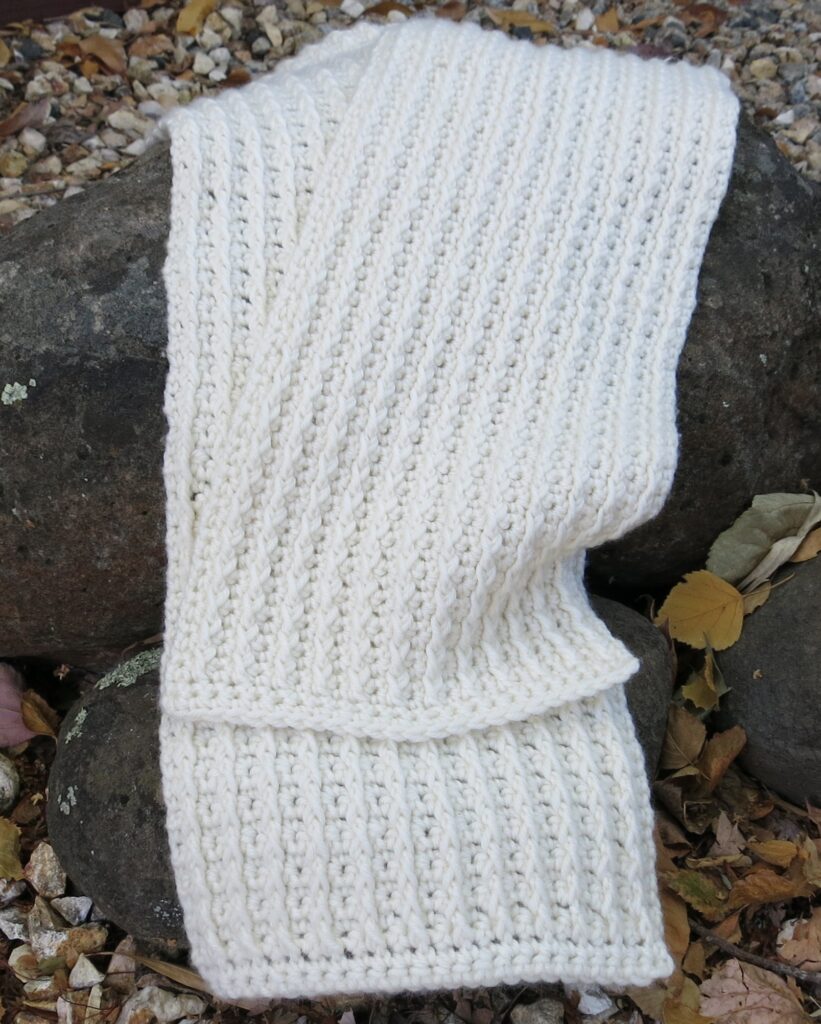 bar stitch scarf