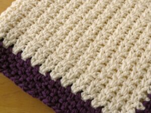 double v baby blanket