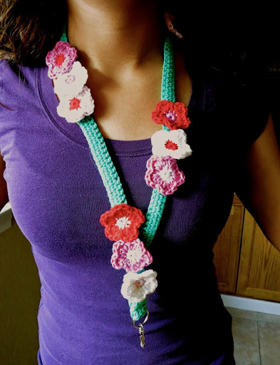flowery lanyard