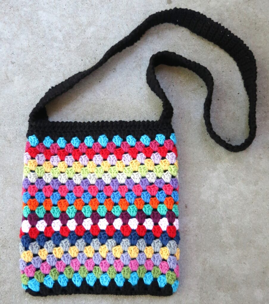 granny striped shoulder bag