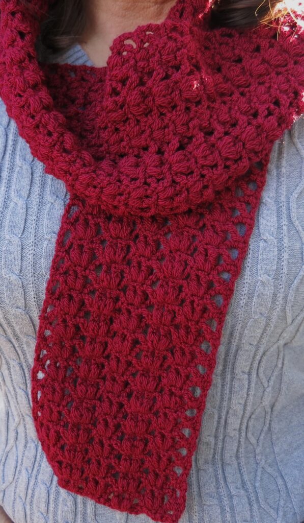 zig zag heart scarf