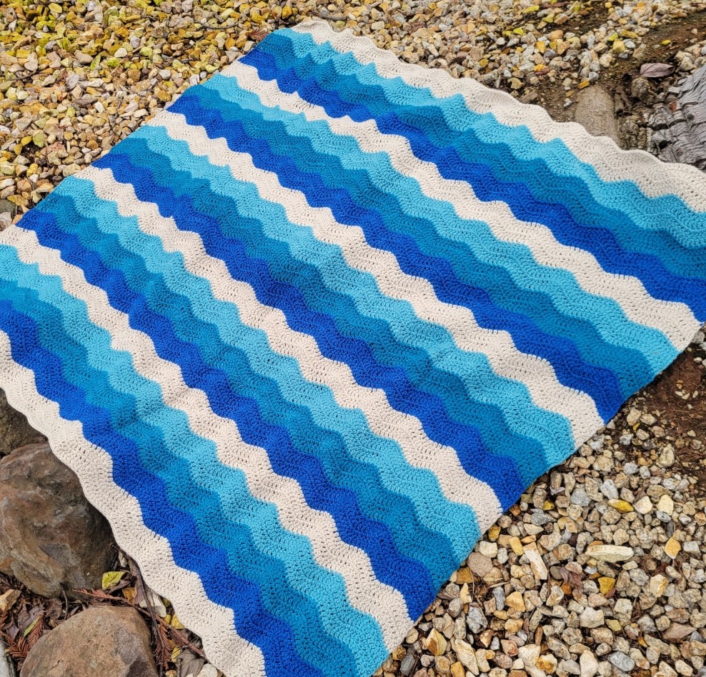 ocean waves blanket