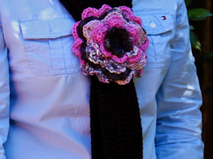 winter flower scarf